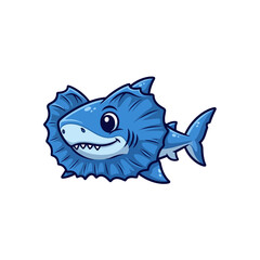 Cute sea creature icons very cool design