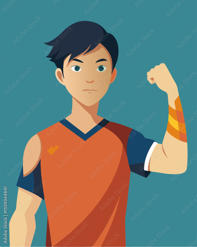 Poster a young athletes arm bears small fractures from overuse a constant reminder of the pressure to perfo