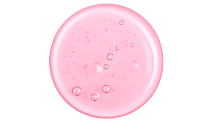 Clean Minimalist Bubble Icon with Water Beads
