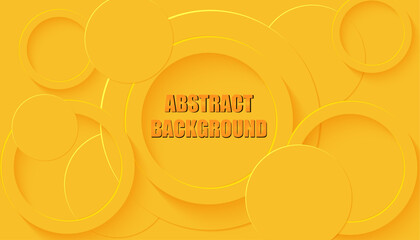 Concentric Gold Circles: An Embossed Abstract Design