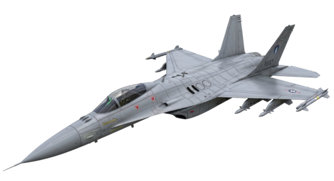 Isolated Fighter Jet