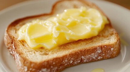 Buttered toast close-up