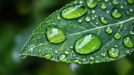 Close-up of a wet leaf
