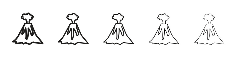Volcano icon vector, Symbol, logo illustrations