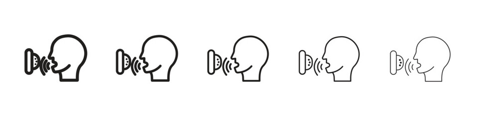 Voice control icon vector design element vector eps 10