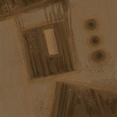 Abstract image for printing. Picture for modern interiors. The picture is painted by hand on a tablet.