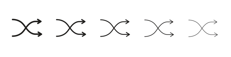 Shuffle icon vector, Symbol, logo illustrations