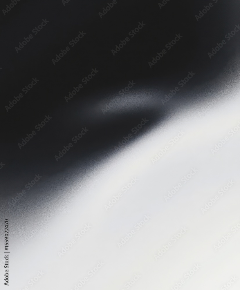 Aufkleber black and white gradient with subtle grainy texture. abstract blend of dark and light colors for con