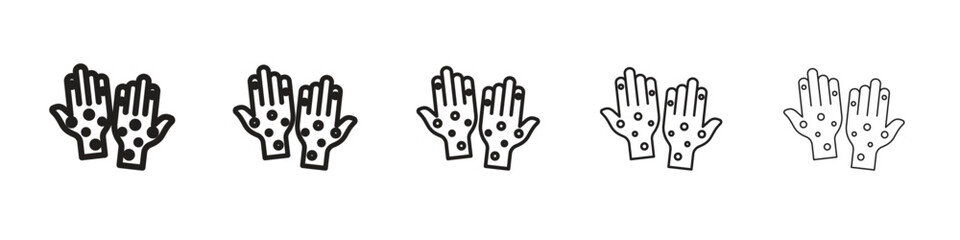 Rash hand icon vector design element vector eps 10