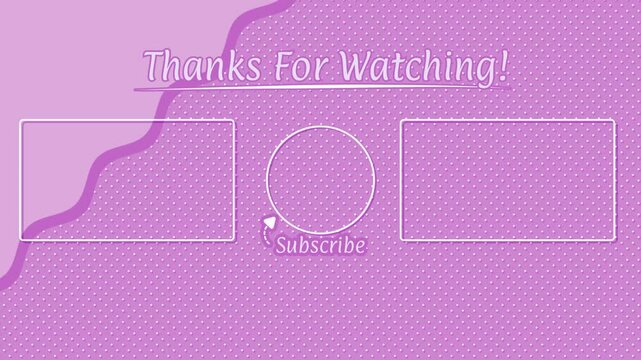 Youtubeエンドカード_かわいい系_紫