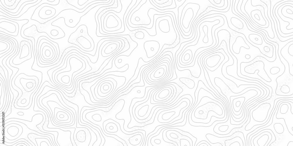 Poster abstract vector geometric lines topographic contour lines grid map seamless pattern. geographic moun