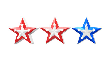 Happy 4th of July Banner Vector – USA Independence Day Design with American Flag, Fireworks, Stars, Confetti – Memorial & Veteran Day Background – Patriotic Flat Style Illustration – July 4 Art