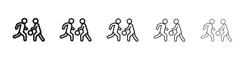 People playing Ball icon vector design element vector eps 10