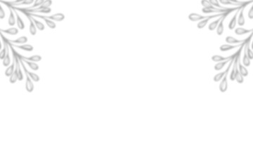 shadow Delicate, symmetrical floral design with soft, grey-toned leaf-like elements arranged in corners.