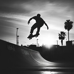 Skateboarder performing a kickflip over a staircase in an urban setting