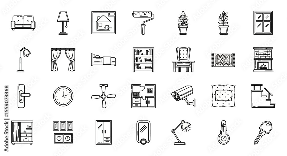 Fototapete vector alphabet and letter icons set for web and design use