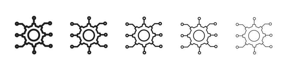 Fototapeta premium Microservices icon vector design element vector eps 10