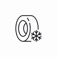 winter car tires icon sign vector © Akif