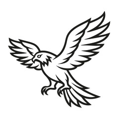 vector illustration of an eagle