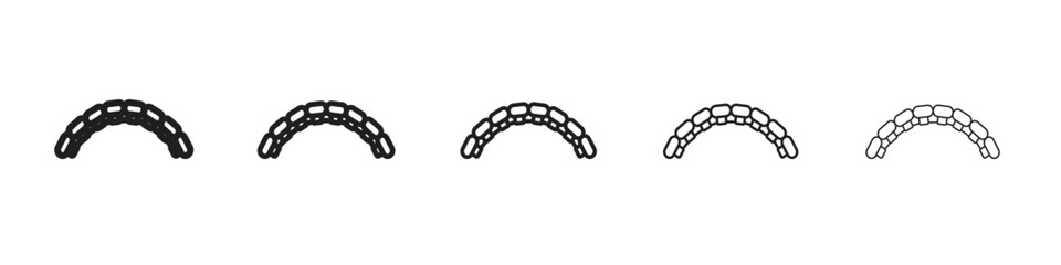 Lingual braces icon vector design element vector eps 10