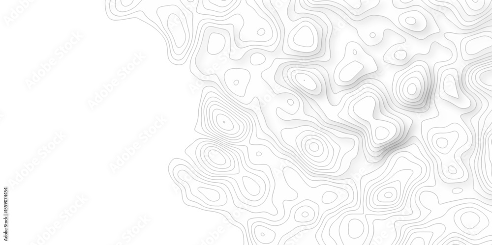 Poster abstract vector geometric lines topographic contour lines grid map seamless pattern. geographic moun