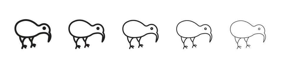Kiwi bird icon vector, Symbol, logo illustrations
