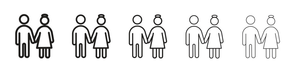 Girlfriend icon vector design element vector eps 10