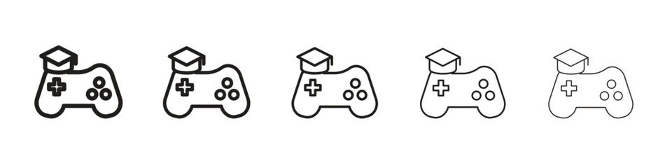Game based learning icon vector design element vector eps 10