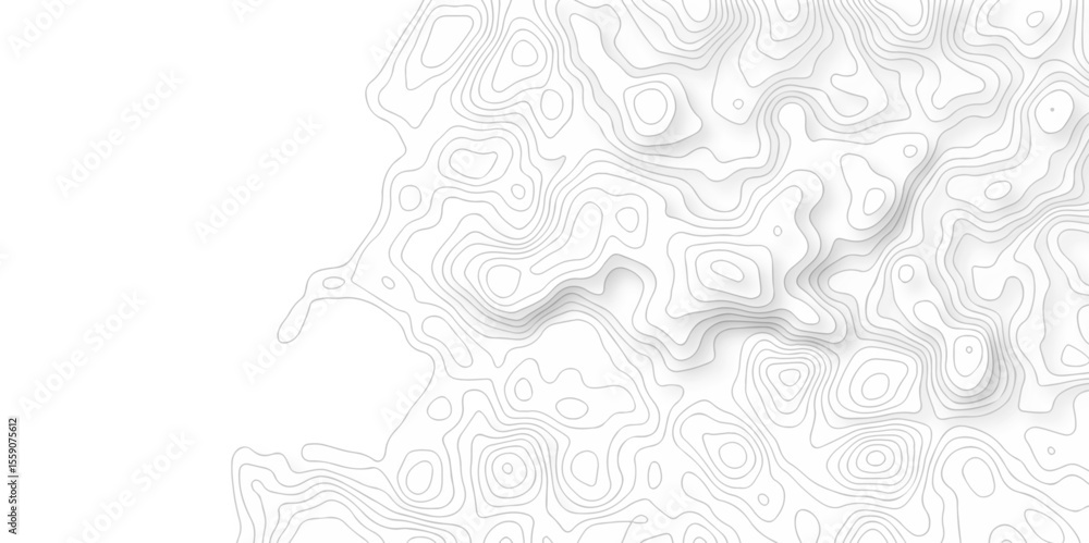 Poster abstract vector geometric lines topographic contour lines grid map seamless pattern. geographic moun