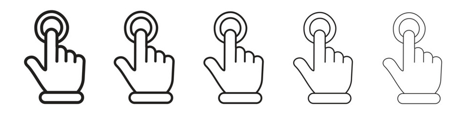 Finger control icon vector design element vector eps 10