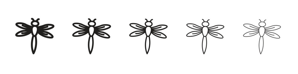 Dragon fly icon vector design element vector eps 10