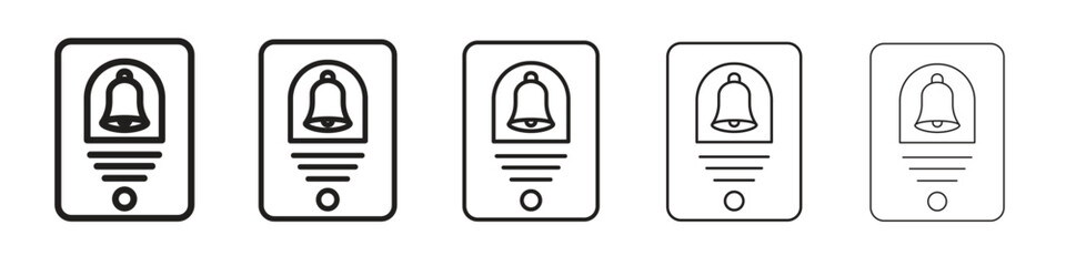 Doorbell icon vector design element vector eps 10