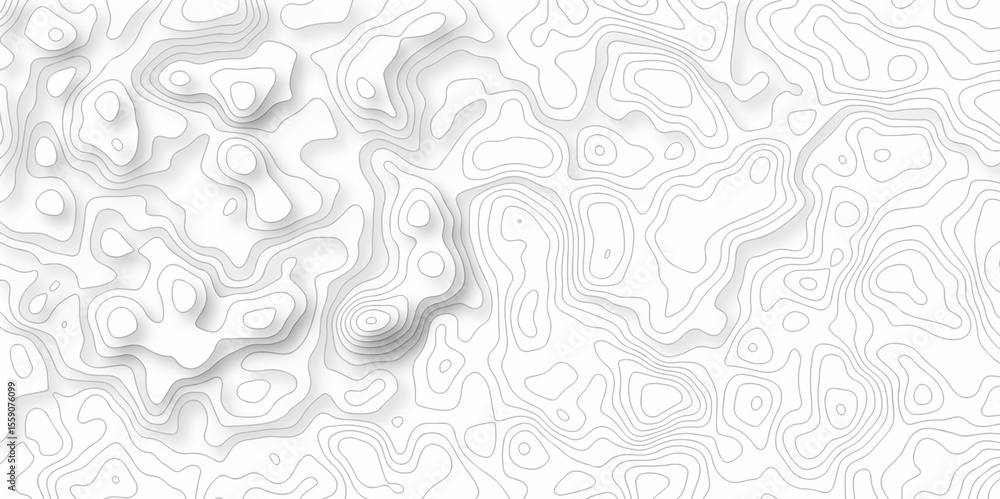 Poster abstract vector geometric lines topographic contour lines grid map seamless pattern. geographic moun
