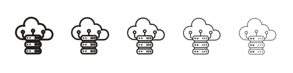 Data center icon vector design element vector eps 10