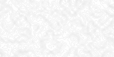 Abstract white minimal Lines Topographic contour lines grid map seamless pattern. Geographic mountain relief. Abstract lines background. Contour maps. illustration, Topo contour map design.