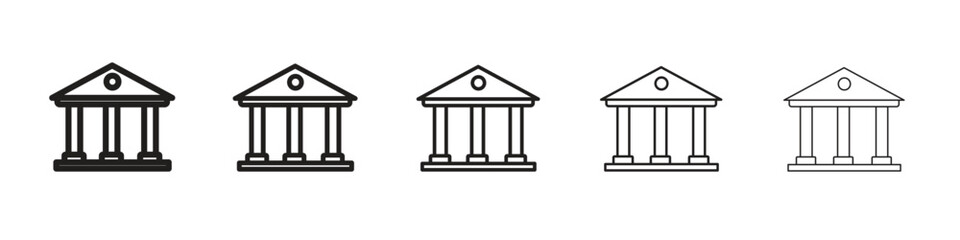 Courthouse icon vector design element vector eps 10