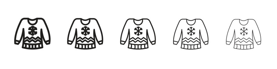 Christmas sweater icon vector design element vector eps 10
