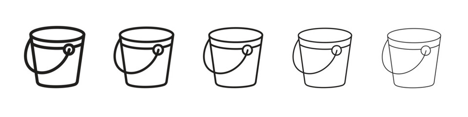 Bucket icon vector, Symbol, logo illustrations