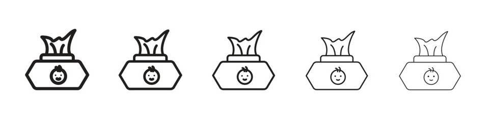 baby wipe icon vector design element vector eps 10