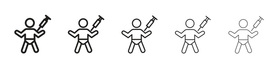 Baby Vaccination icon vector design element vector eps 10