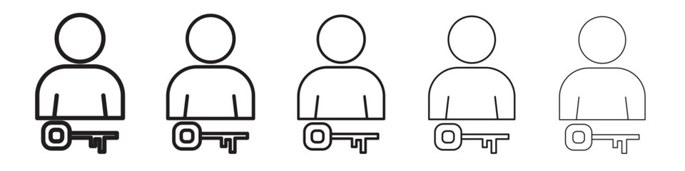 Authentication icon vector, Symbol, logo illustrations