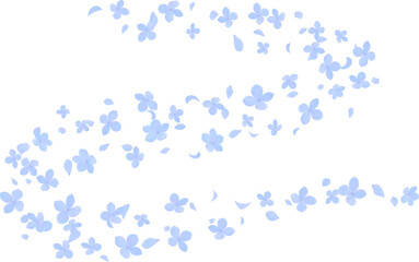 Elements curve swirl line with blue hydrangea, wedding invitation, card decoration