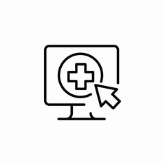 medical platforming browsing icon sign vector