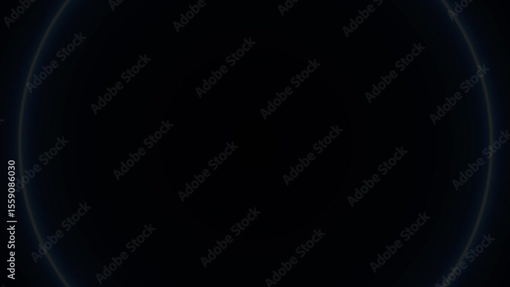 Poster blue neon circle waves loop animation background