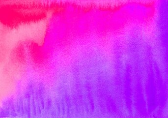 Purple and violet abstract watercolor background.