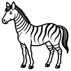 Wild Hybrid Equine Vector Art