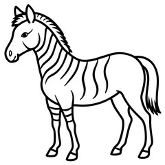 Wild Hybrid Equine Vector Art