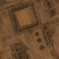 Abstract image for printing. Picture for modern interiors. The picture is painted by hand on a tablet.