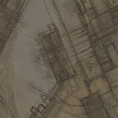Abstract image for printing. Picture for modern interiors. The picture is painted by hand on a tablet.