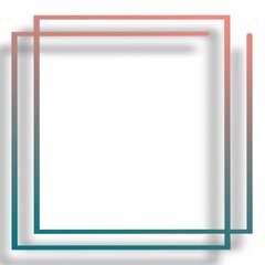 Obraz premium white frame with clipping path